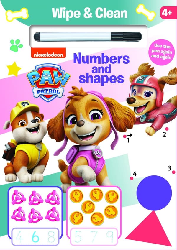Nickelodeon - Paw Patrol Skye - Wipe & Clean - Activity Fun (Bok)