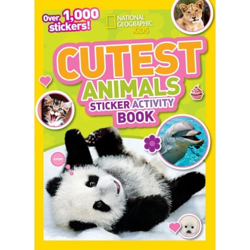 National Geographic Kids Cutest Animals Sticker Activity Book: Over 1,000 stickers! (pocket, eng)