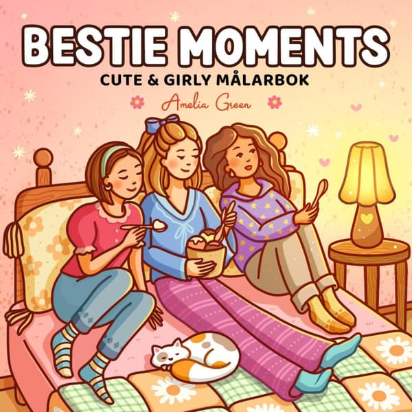 Bestie Moments - Cute & Girly Målarbok (Bok)