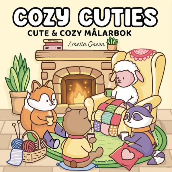 Cozy Cuties - Cute & Cozy Målarbok (Bok)