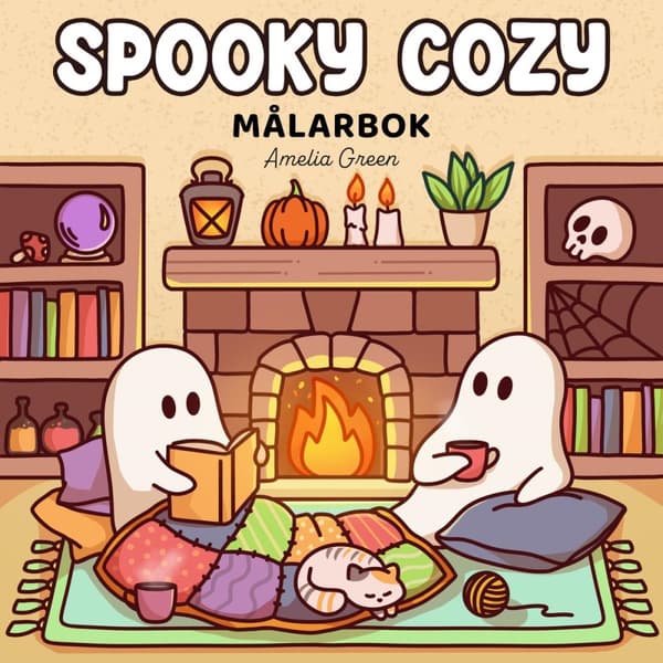 Spooky Cozy Målarbok (Bok)