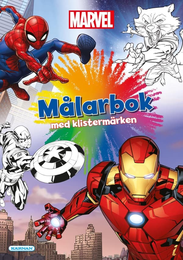 Målarbok Marvel (Bok)