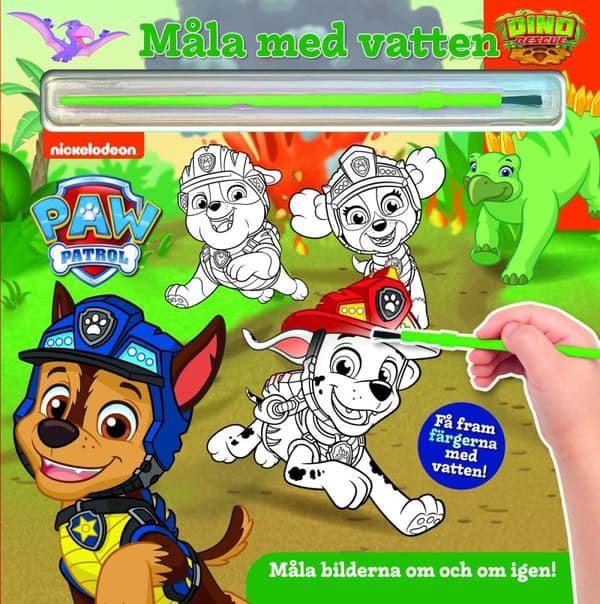 Paw Patrol Dino. Måla Med Vatten (Bok)