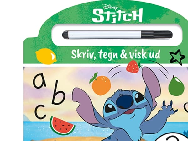 Disney - Stitch - Skriv og visk ud (papbog med ikke-permanent pen) |