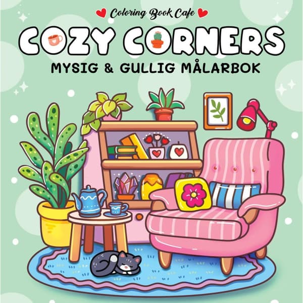 Målarbok : Cozy Corners (Bok)