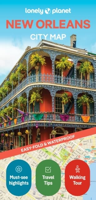 Lonely Planet New Orleans City Map (Bok)