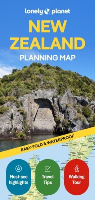 Lonely Planet New Zealand Planning Map (Bok)