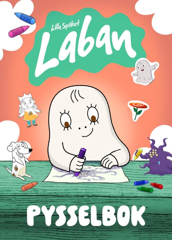 Lilla Spöket Laban- Pysselbok Med Klistermärken (Bok)