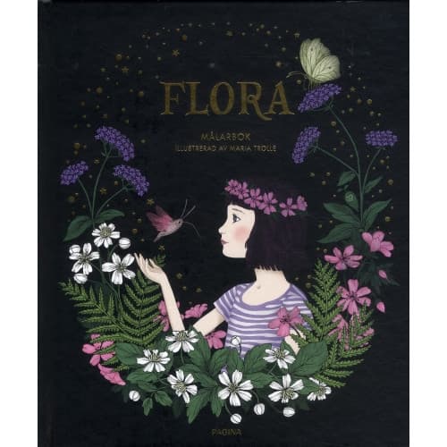 Flora : målarbok (inbunden)