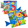 Miniatyrbillede 4 af 4: WOOPIE BABY Sea Animal Tail Book – Rasle Materiale