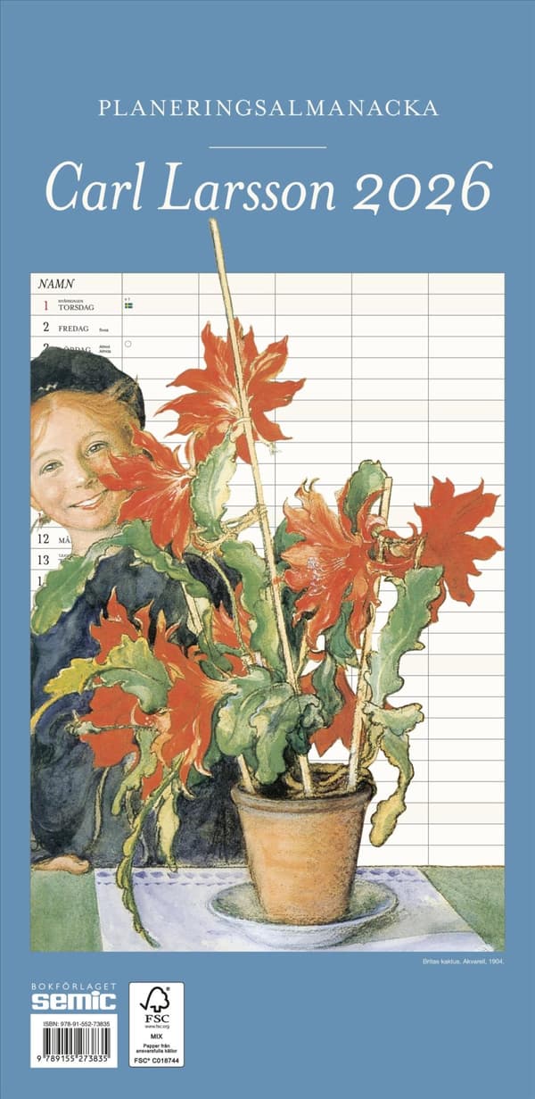 Carl Larsson Planeringsalmanacka 2026 (Bok)
