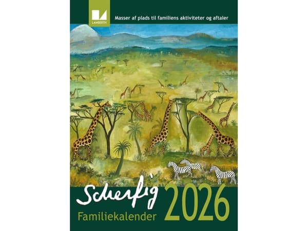 Hans Scherfig familiekalender 2026 | Språk: Danska