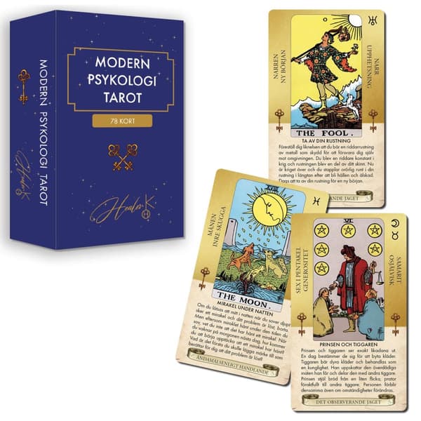 Modern Psykologi Tarot: 78 kort 9789198883107