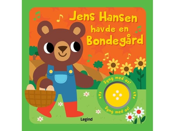 Jens Hansen havde en bondegård - Sangbog med musik | Claire Stamper | Språk: Danska