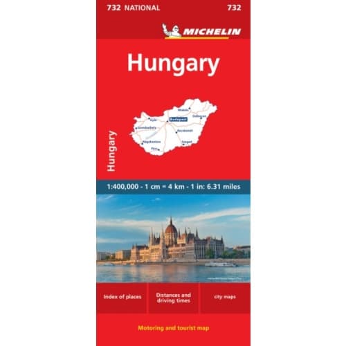Hungary - Michelin National Map 732
