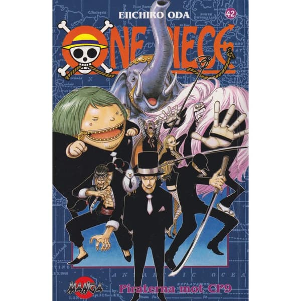 One Piece - 42 - Piraterna mot CP9 - Eiichiro Oda - Svensk utgåva (Begagnad)