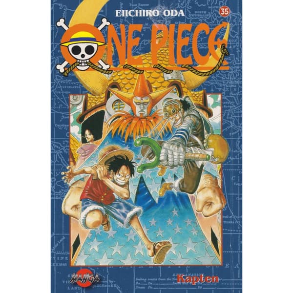 One Piece - 35 - Kapten - Eiichiro Oda - Svensk utgåva (Begagnad/Käytetty)