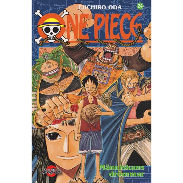 One Piece - 24 - Människans drömmar - Eiichiro Oda - Svensk utgåva (Begagnad)