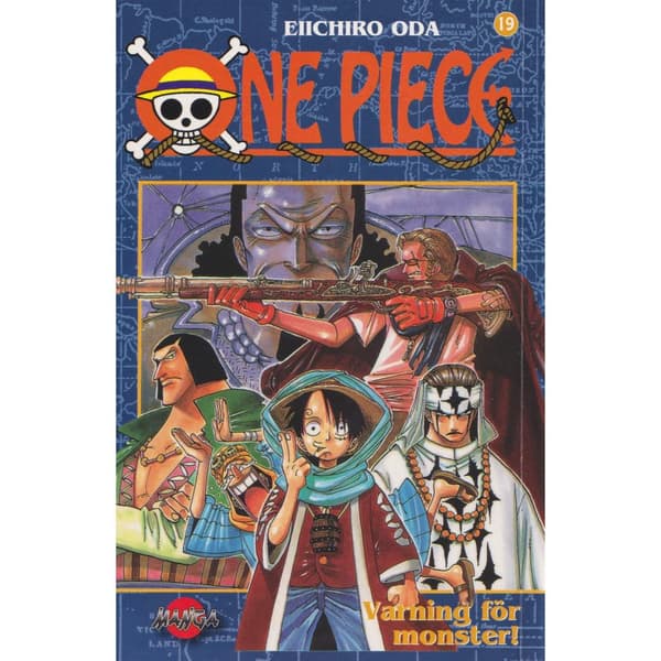 One Piece - 19 - Varning för monster! - Eiichiro Oda - Svensk utgåva (Begagnad/Käytetty)