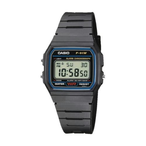 CASIO F-91W-1YER - Quartz Klocka Herr (38.2 × 35.2 × 8.5 mm)