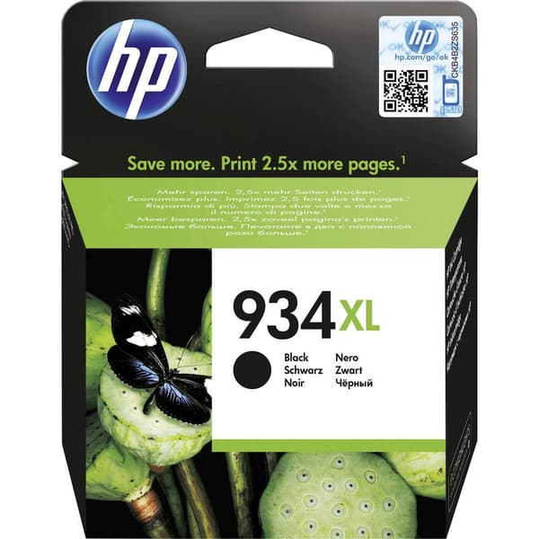 HP 934XL Bläck Original Svart C2P23AE Bläck