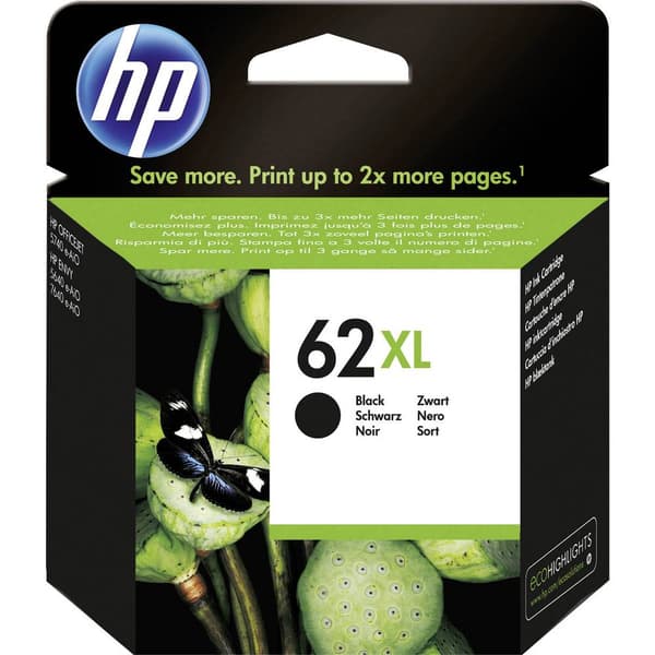 HP 62XL Bläck Original Svart C2P05AE Bläck