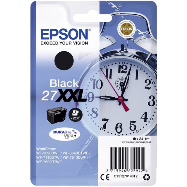 Epson Bläck T2791, 27XXL Original Svart C13T27914012