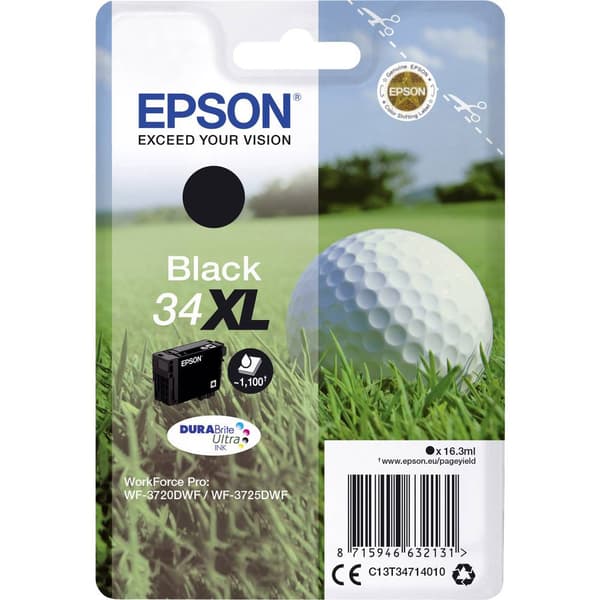 Epson Bläck T3471, 34XL Original Svart C13T34714010