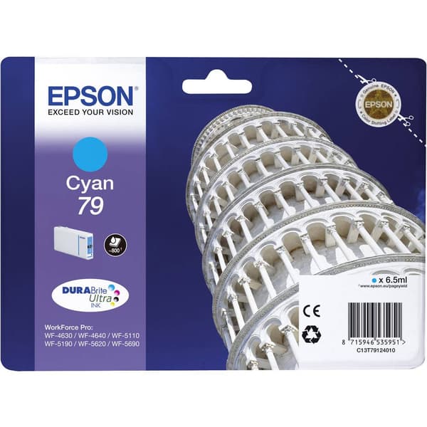 Epson Bläck T7912, 79 Original Cyan C13T79124010