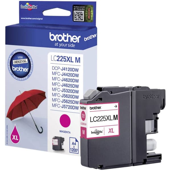 Brother Bläck LC-225XLM Original Magenta LC225XLM