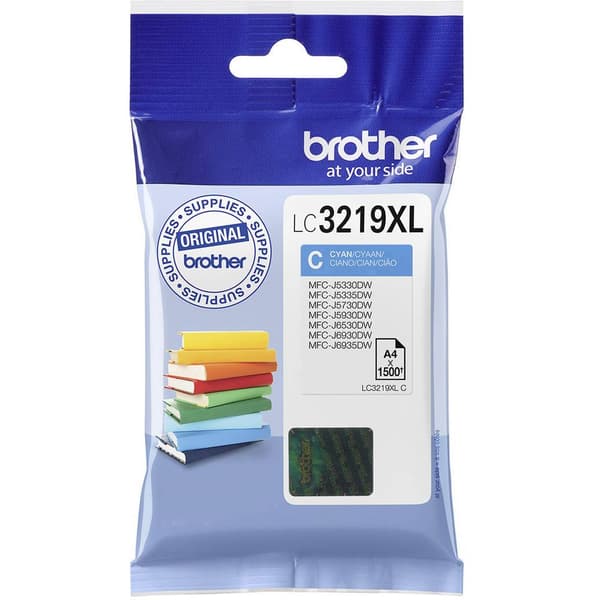 Brother Bläck LC-3219XLC Original Cyan LC3219XLC