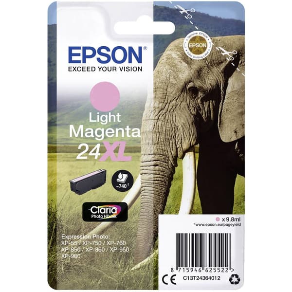 Epson Bläck T2436, 24XL Original Ljus magenta C13T24364012