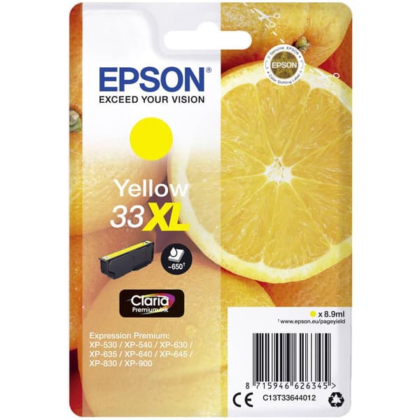 Epson Bläck T3364, 33XL Original Gul C13T33644012