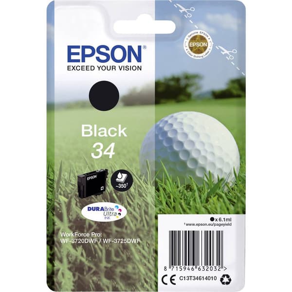 Epson Bläck T3461, 34 Original Svart C13T34614010