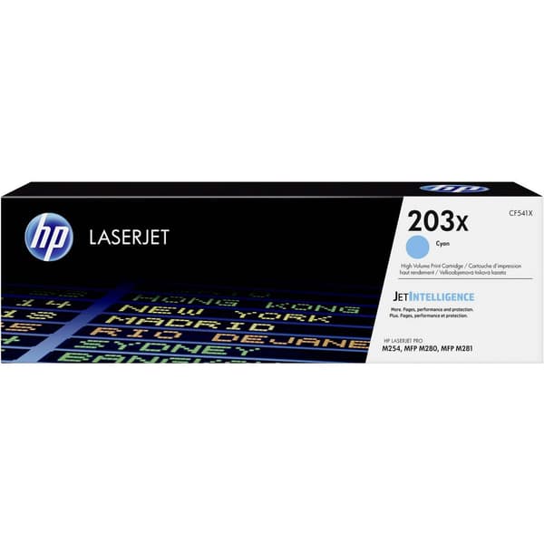 HP Toner 203X Original Cyan 2500 sidor CF541X