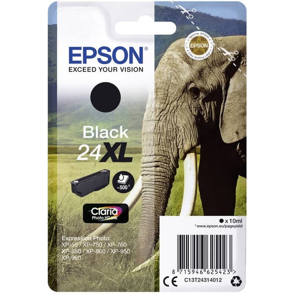 Epson Bläck T2431, 24XL Original Svart C13T24314012