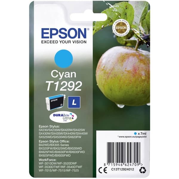 Epson Bläck T1292 Original Cyan C13T12924012