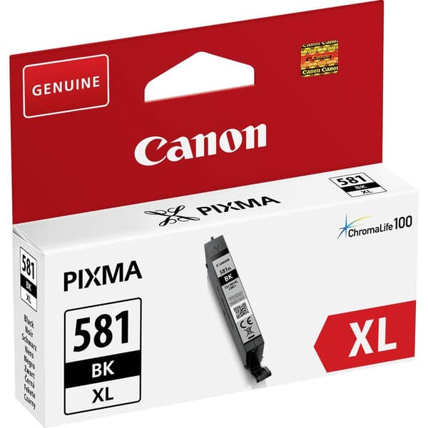 Canon Bläck CLI-581BK XL Original Foto Svart 2052C001