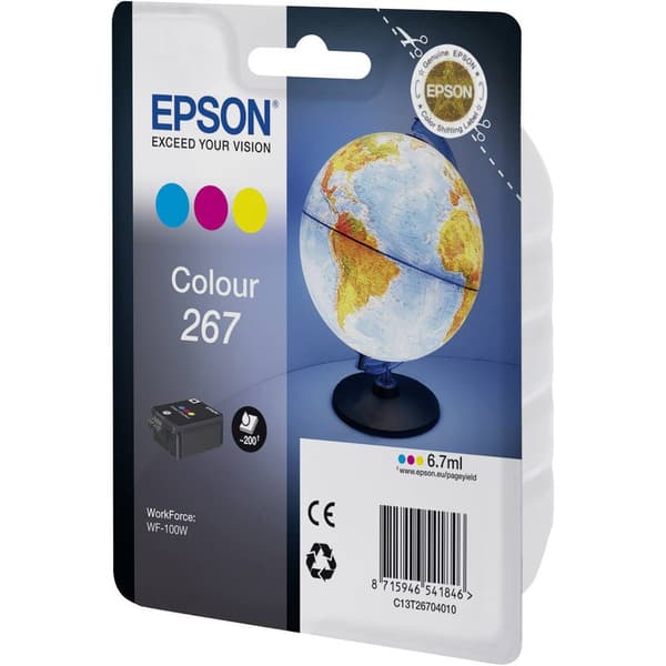 Epson Bläck T2670, 267 Original Cyan, Magenta, Gul C13T26704010
