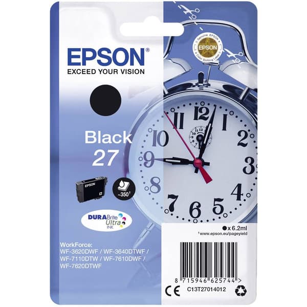 Epson Bläck T2701, 27 Original Svart C13T27014012