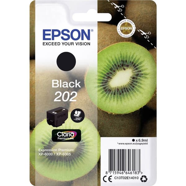 Epson Bläck T02E1, 202 Original Svart C13T02E14010