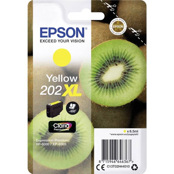 Epson Bläck T02H4, 202XL Original Gul C13T02H44010