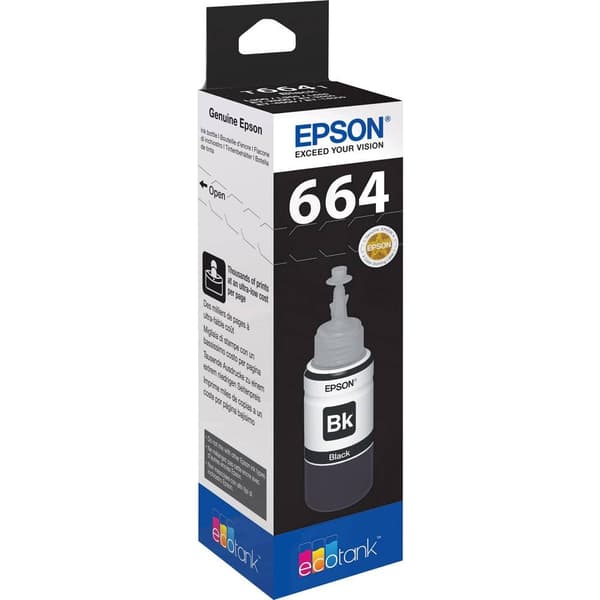 Epson C13T66414010 664 EcoTank Påfyllning Original Epson Svart 70 ml