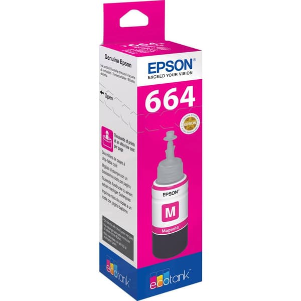 Epson C13T66434010 664 EcoTank Påfyllning Original Epson Magenta 70 ml