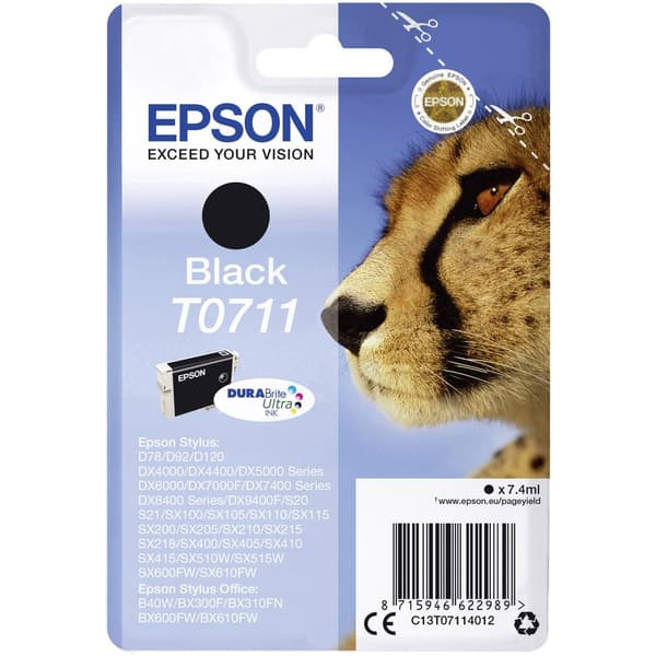 Epson Bläck T0711 Original Svart C13T07114012