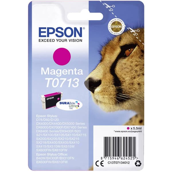 Epson Bläck T0713 Original Magenta C13T07134012