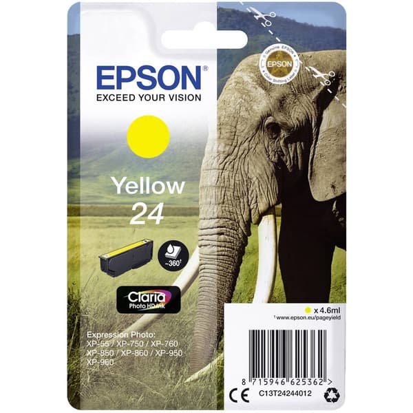 Epson Bläck T2424, 24 Original Gul C13T24244012
