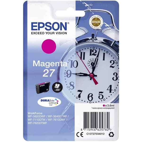 Epson Bläck T2703, 27 Original Magenta C13T27034012