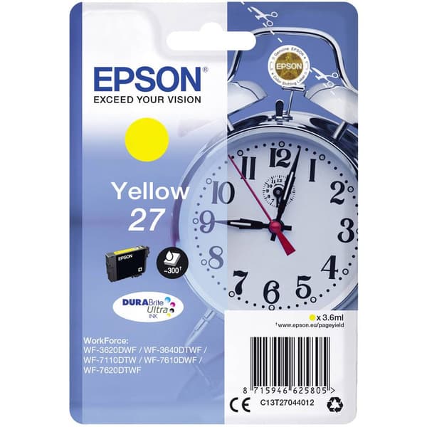 Epson Bläck T2704, 27 Original Gul C13T27044012