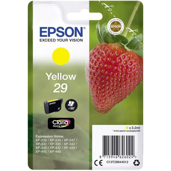 Epson Bläck T2984, 29 Original Gul C13T29844012